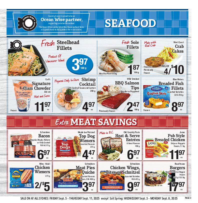 country-grocer - Country Grocer flyer valid from 09-05 - 09-11 - page: 3
