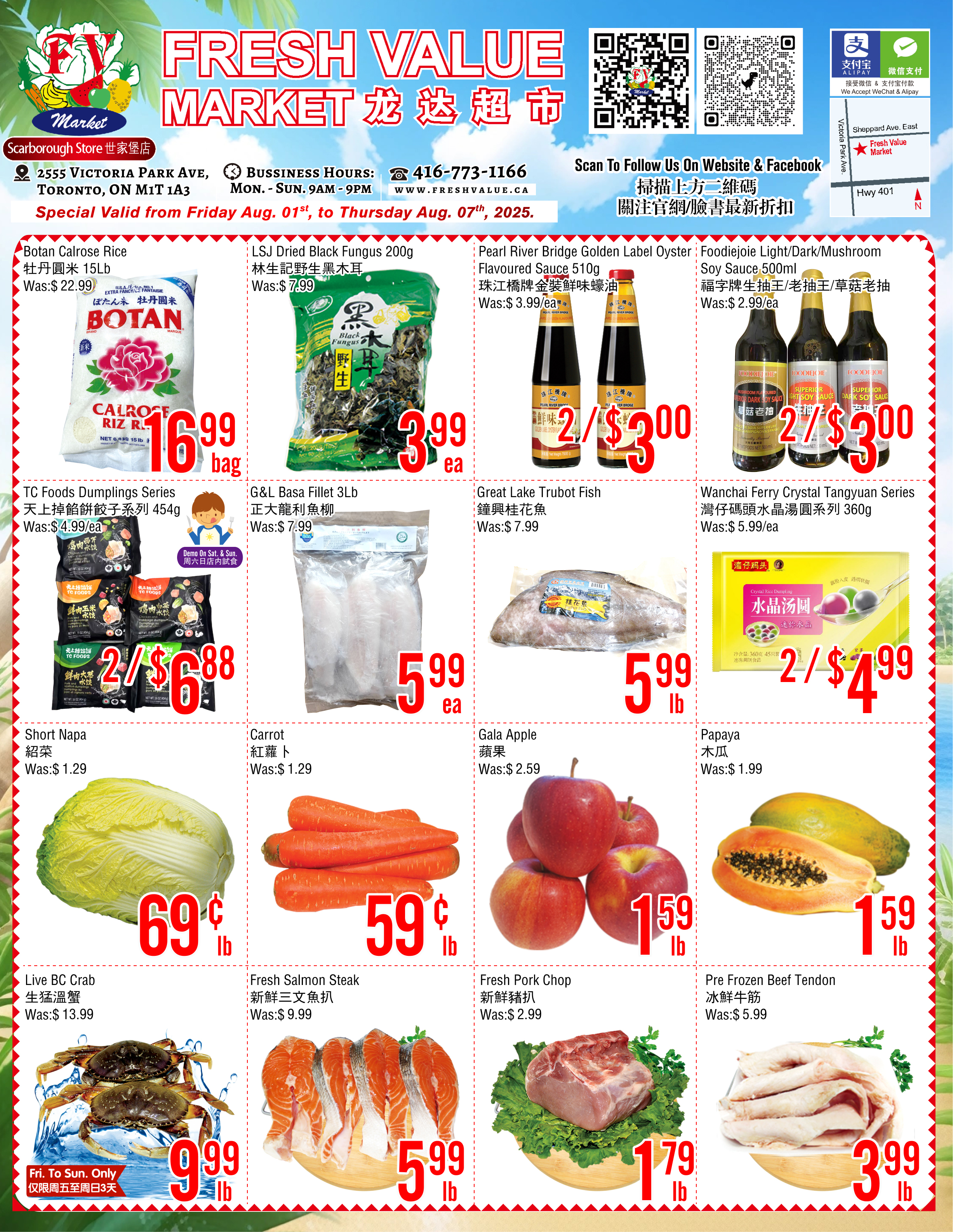 fresh-value-market - Fresh Value Market - Scarborough flyer valid from 08-01 - 08-07