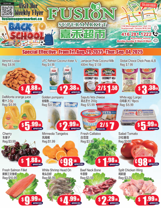 fusion-supermarket - Fusion Supermarket - Scarborough flyer valid from 08-29 - 09-04
