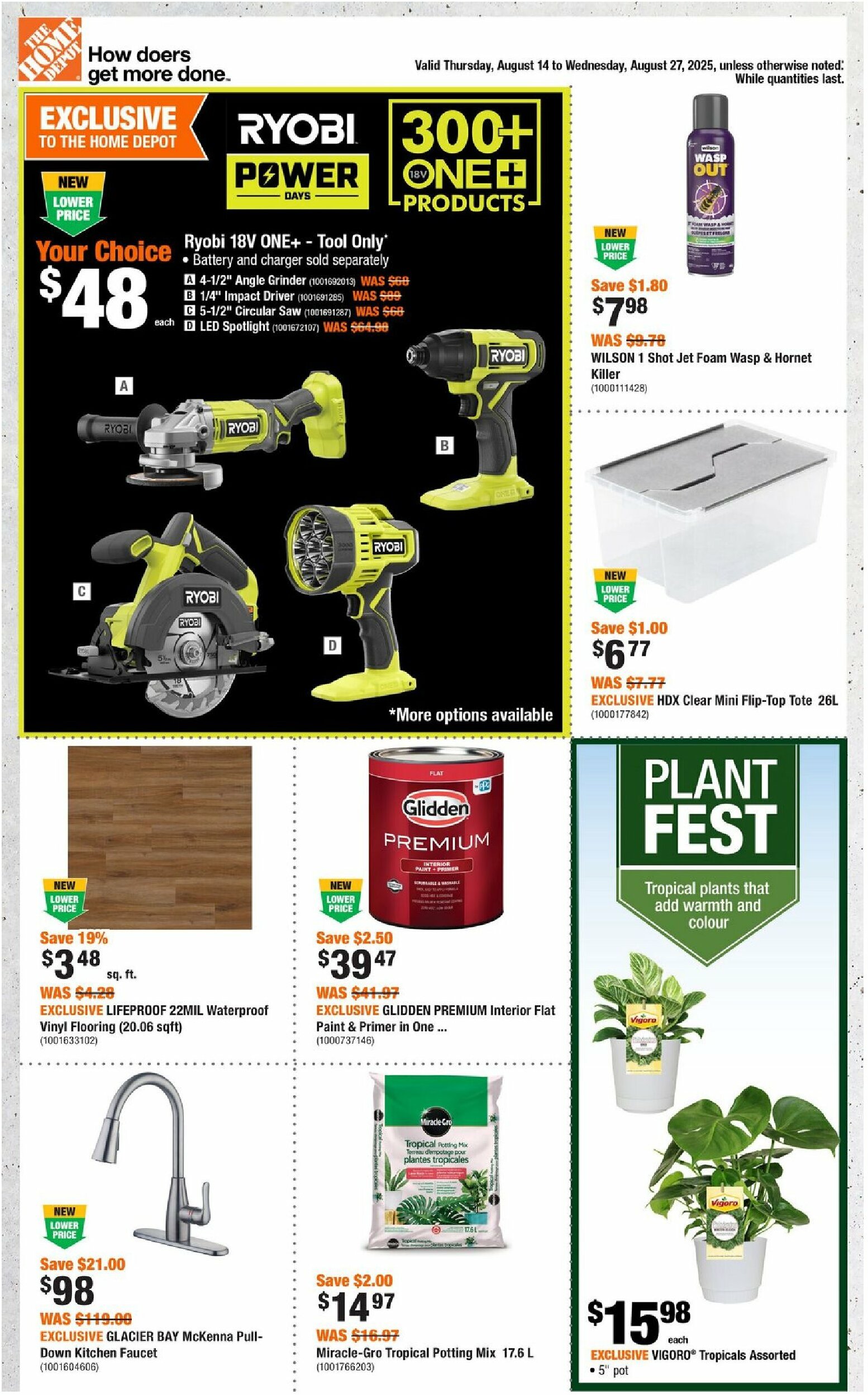 home-depot - Home Depot flyer valid from 08-14 - 08-27 - page: 1