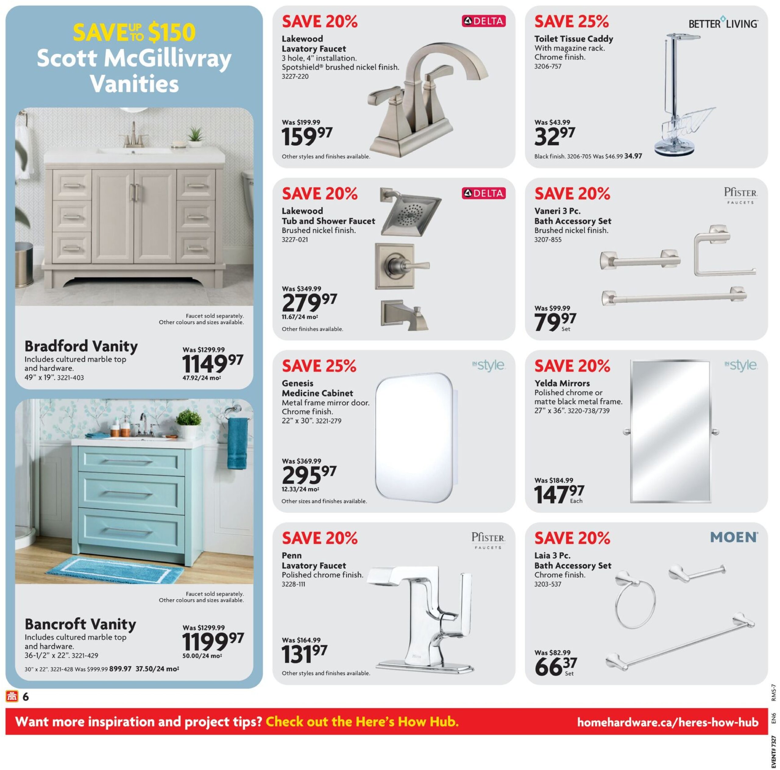 home-hardware - Home Hardware - Ultimate Bath & More Sale flyer valid from 07-03 - 07-30 - page: 6