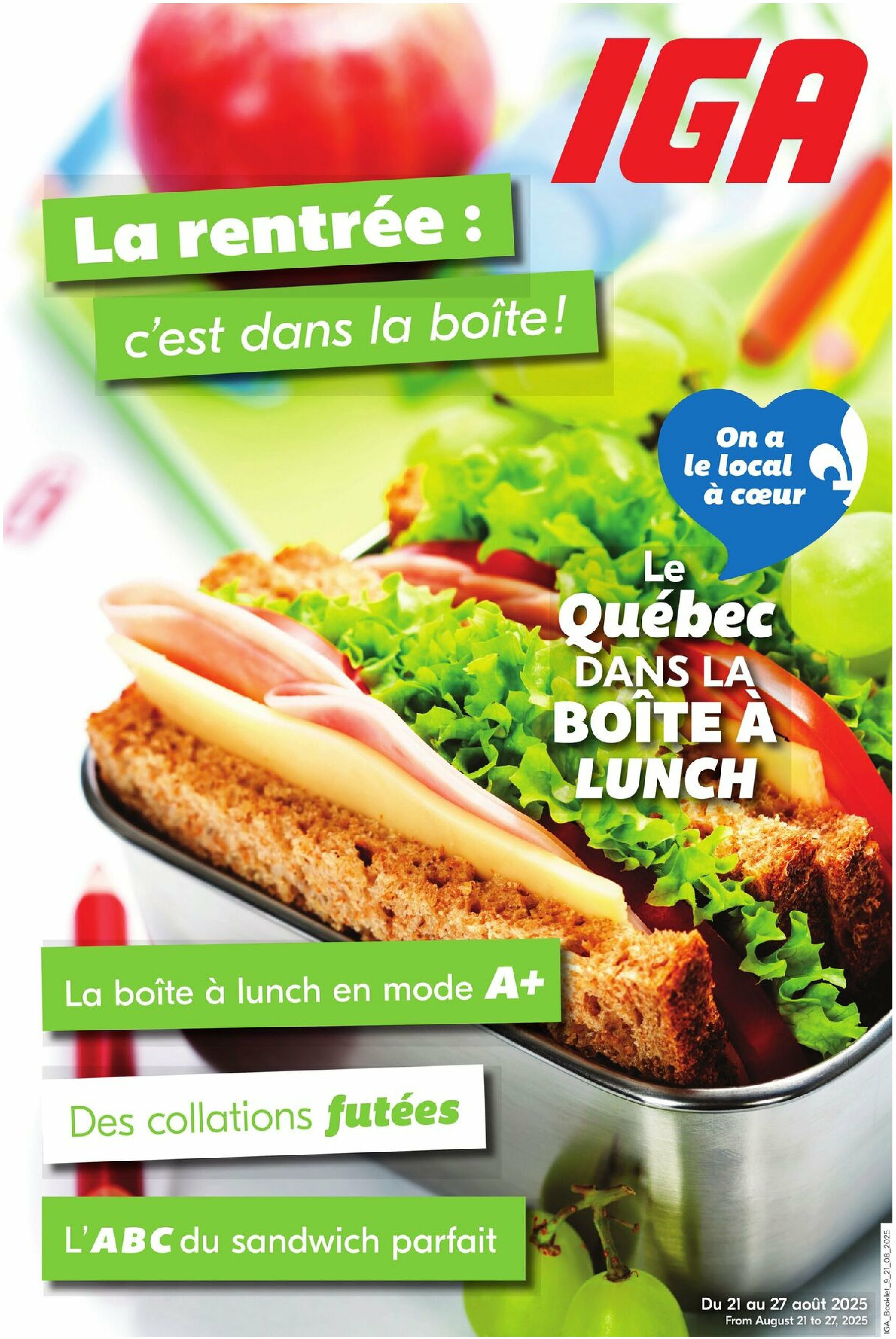 iga - IGA - Back to School flyer valid from 08-21 - 08-27