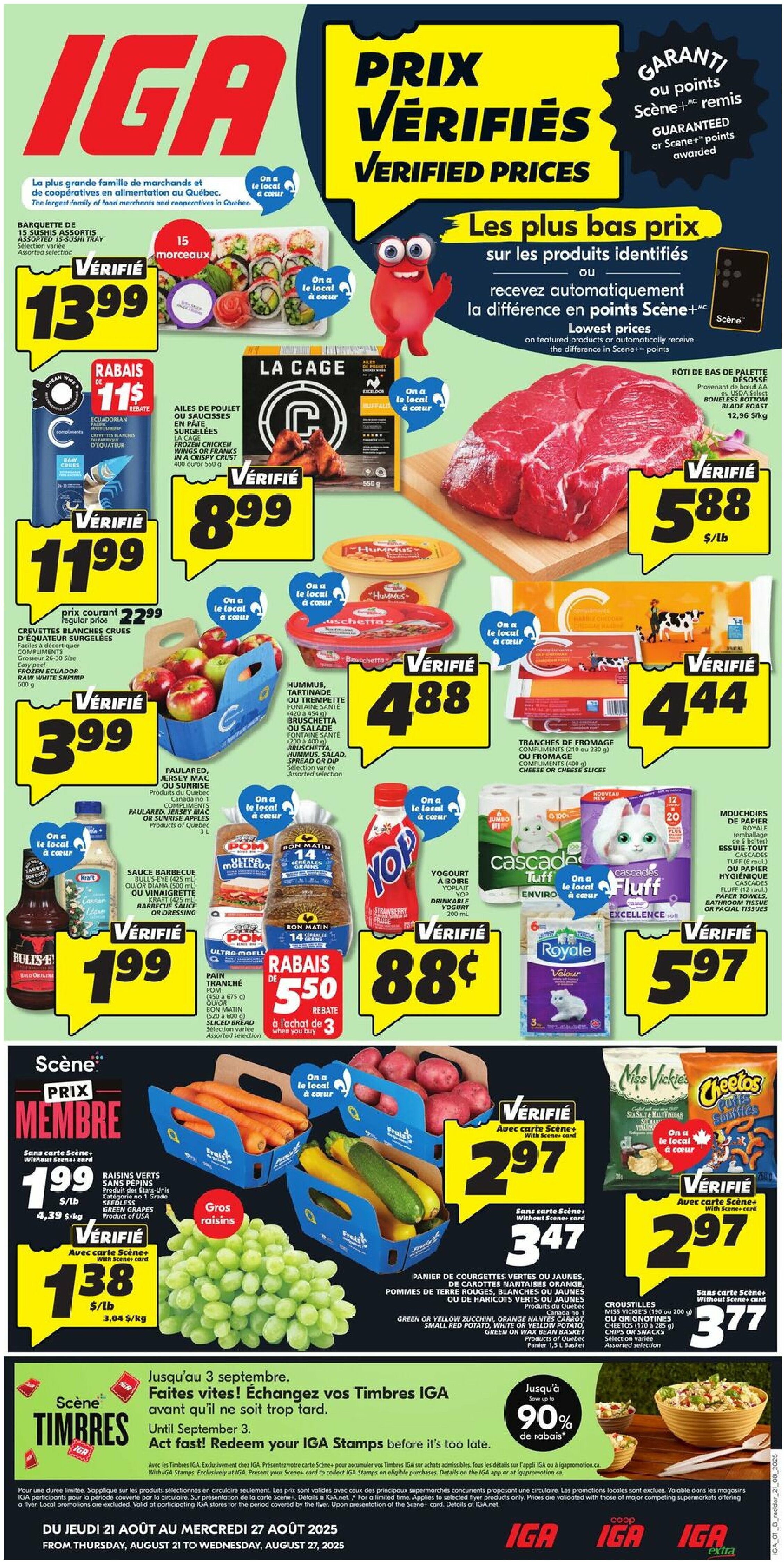 iga - IGA - Québec flyer valid from 08-21 - 08-27