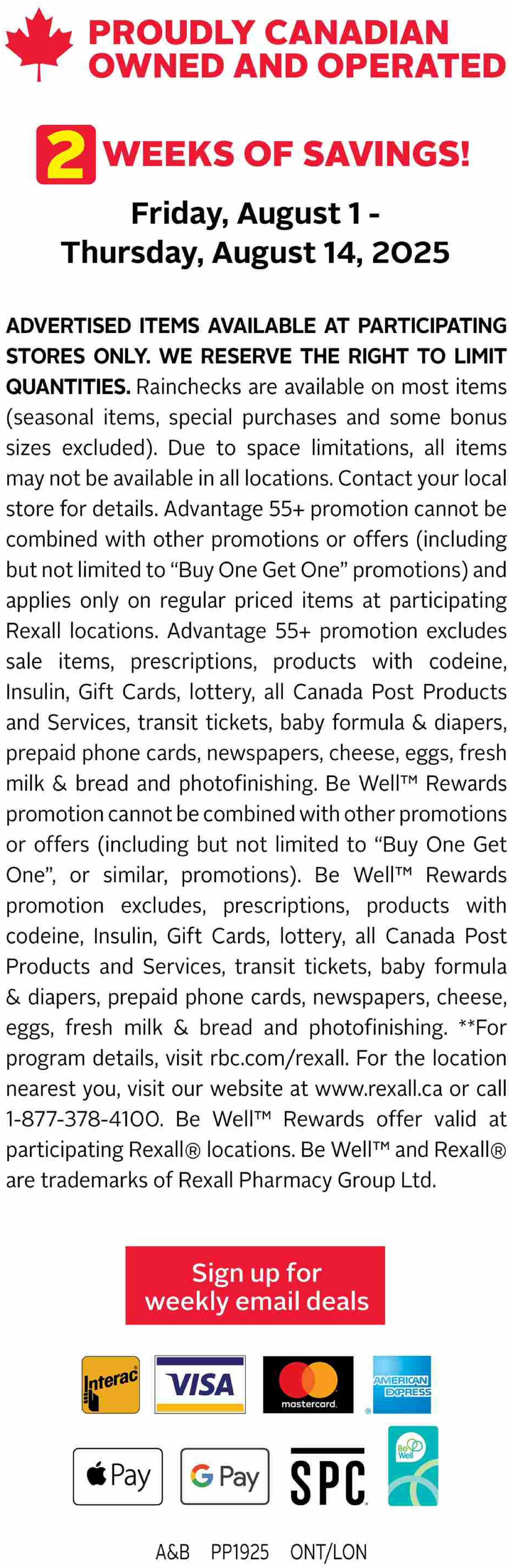 rexall - Rexall flyer valid from 08-01 - 08-14 - page: 18