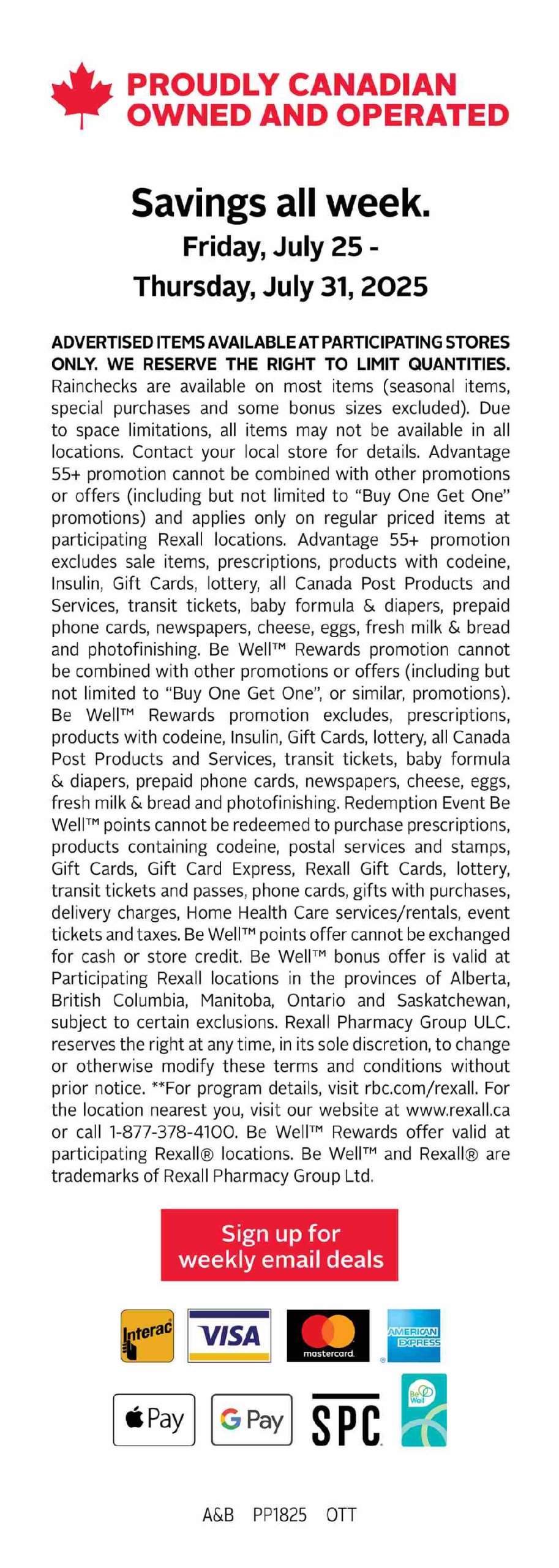 rexall - Rexall flyer valid from 07-25 - 07-31 - page: 18