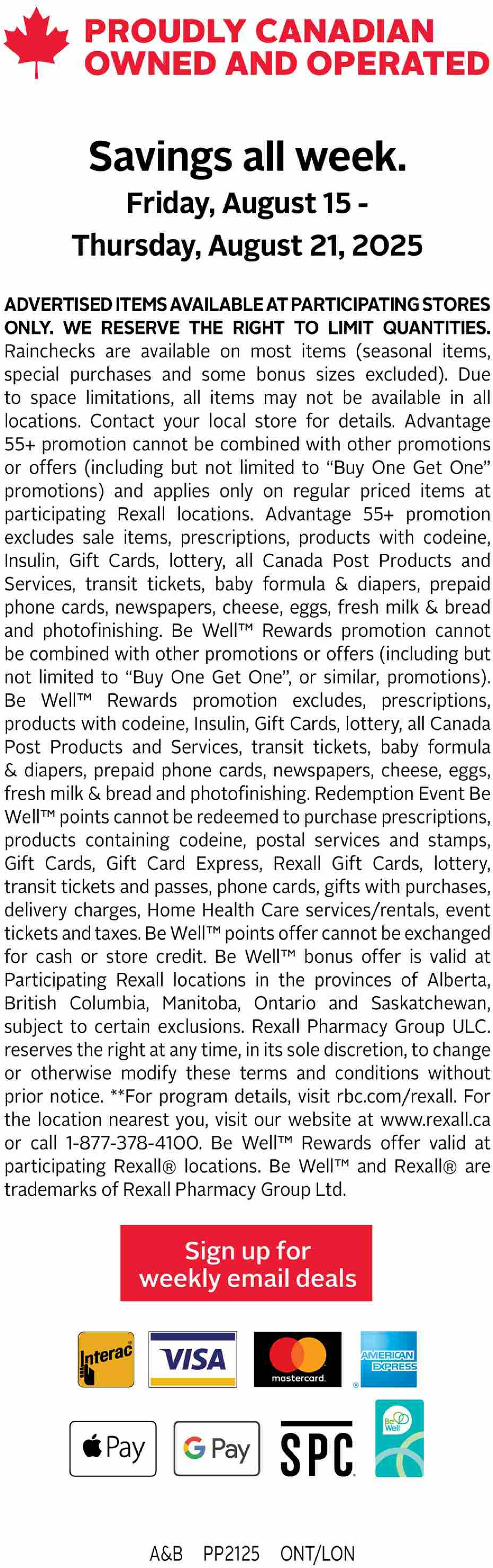 rexall - Rexall flyer valid from 08-15 - 08-21 - page: 15