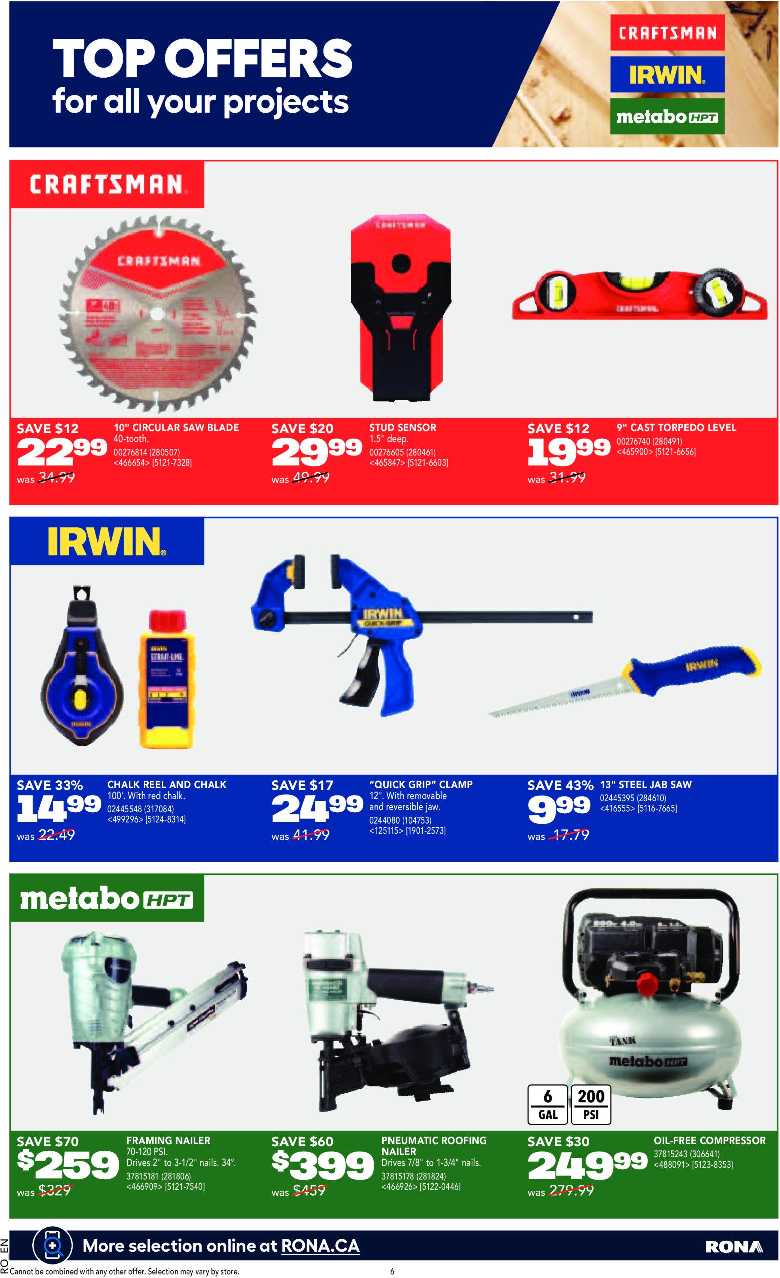 rona - Rona - Tools Catalogue flyer valid from 05-08 - 07-30 - page: 7
