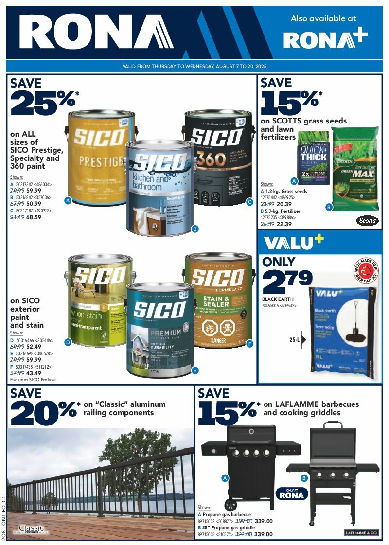 rona - Rona flyer valid from 08-07 - 08-20