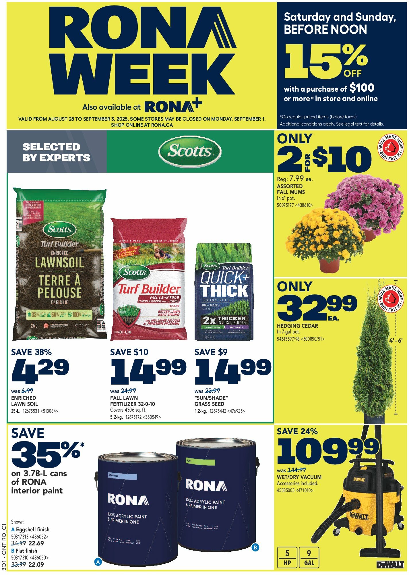 rona - Rona flyer valid from 08-28 - 09-03