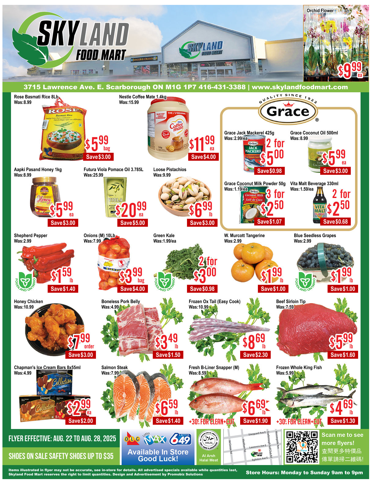 skyland-food-mart - Skyland Food Mart flyer valid from 08-22 - 08-28