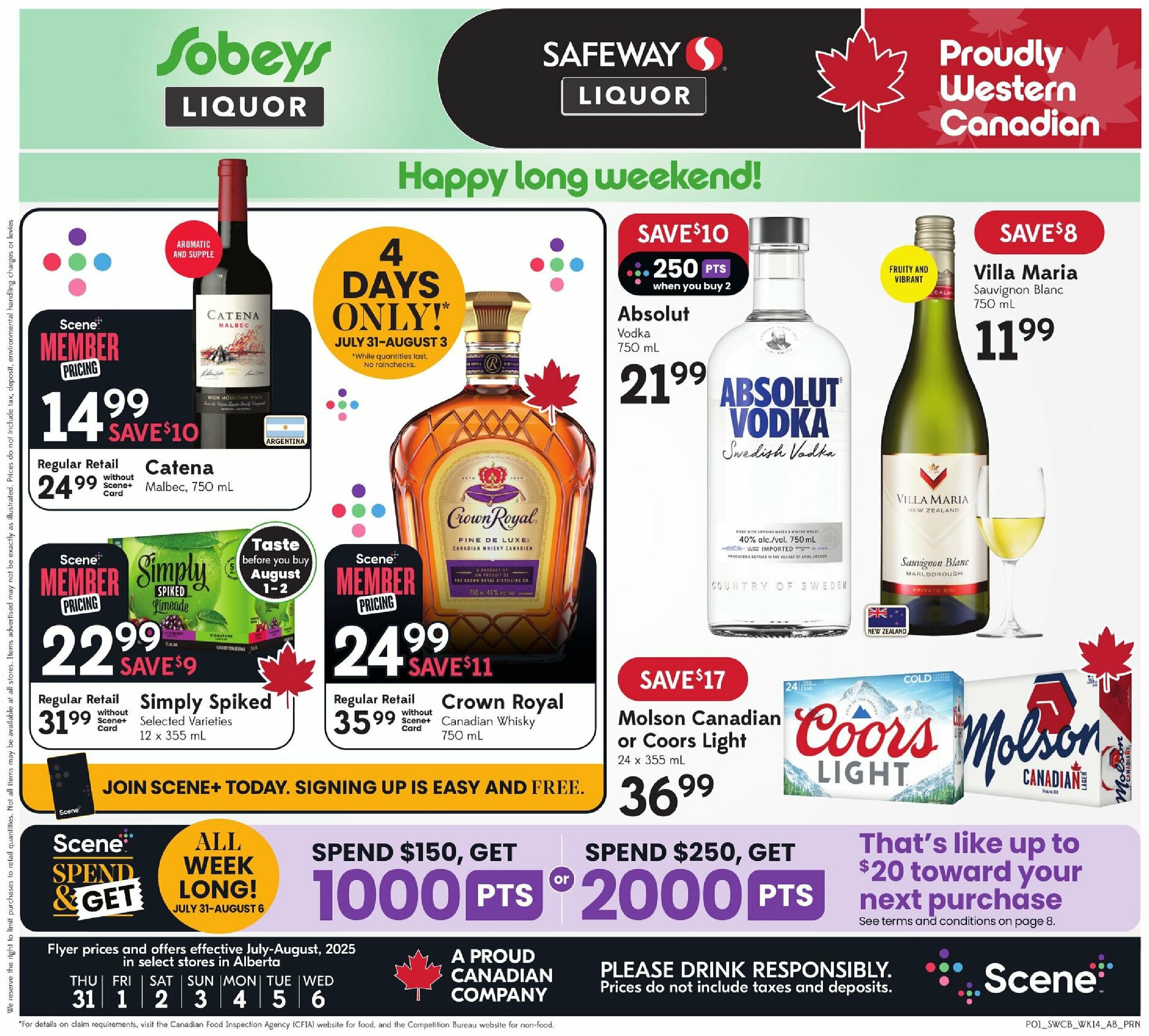 sobeys-liquor - Sobeys Liquor flyer valid from 07-31 - 08-06