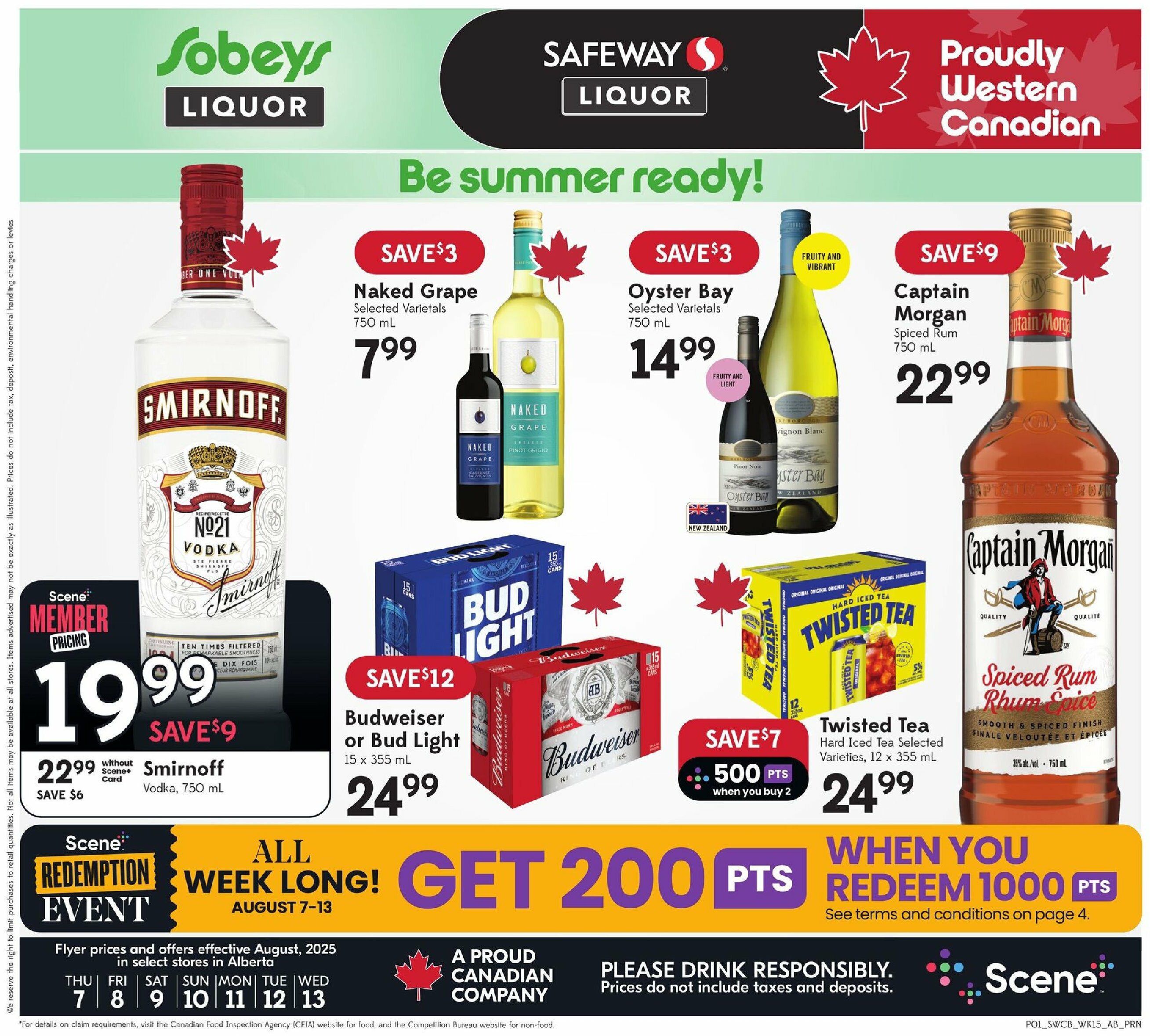 sobeys-liquor - Sobeys Liquor flyer valid from 08-07 - 08-13