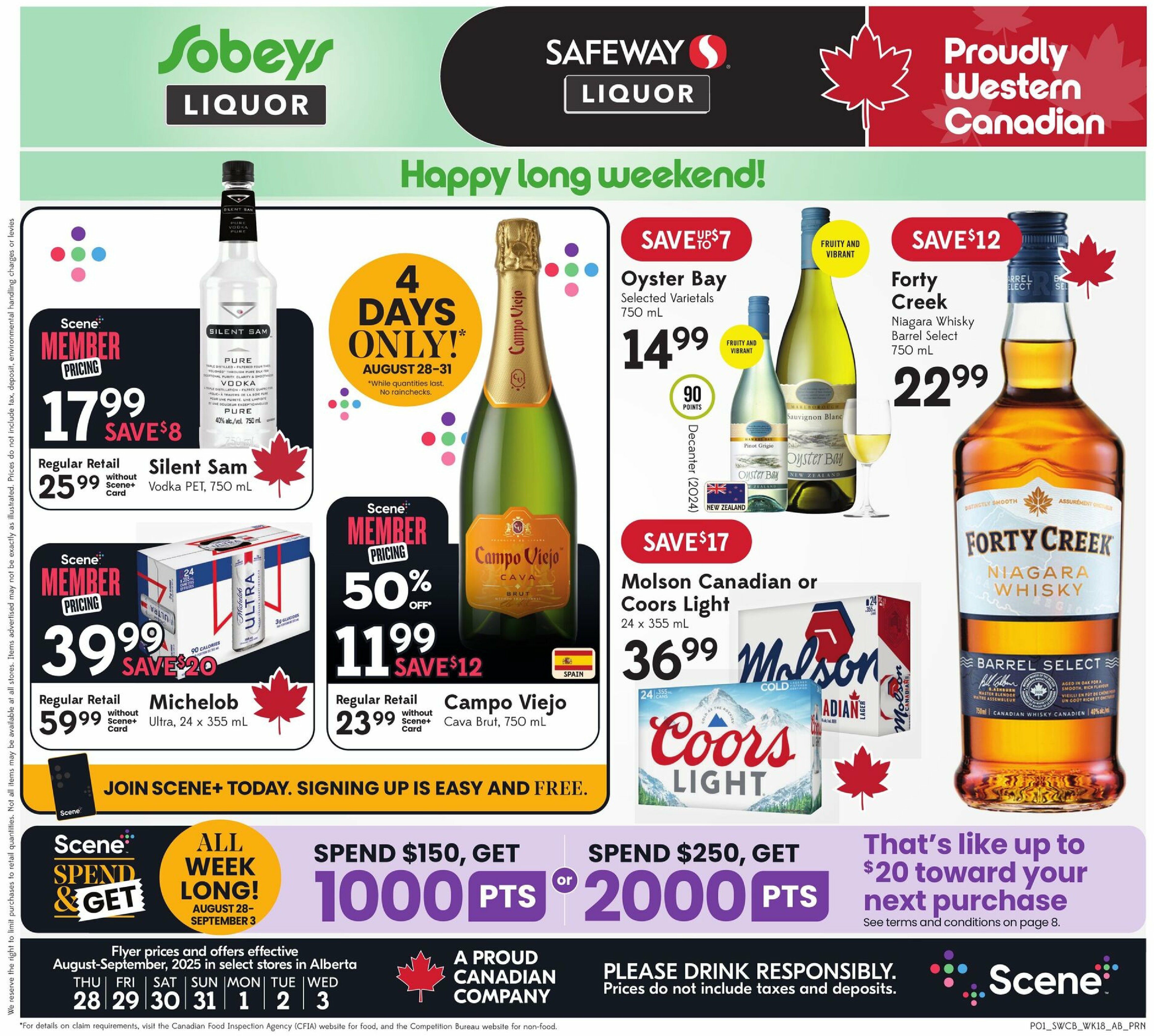 sobeys-liquor - Sobeys Liquor flyer valid from 08-28 - 09-03