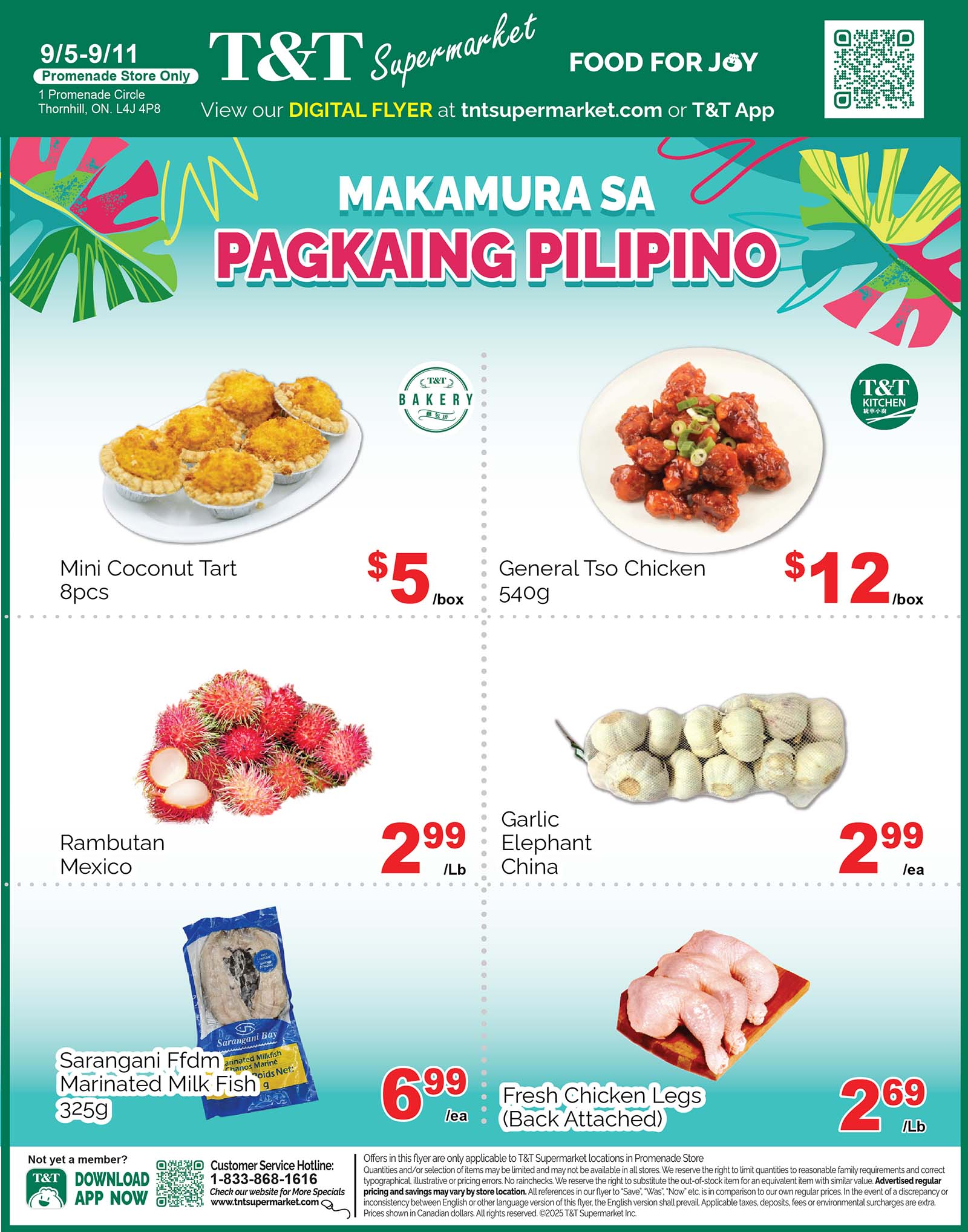 t-t - T&T - Promenade Store Only flyer valid from 09-05 - 09-11