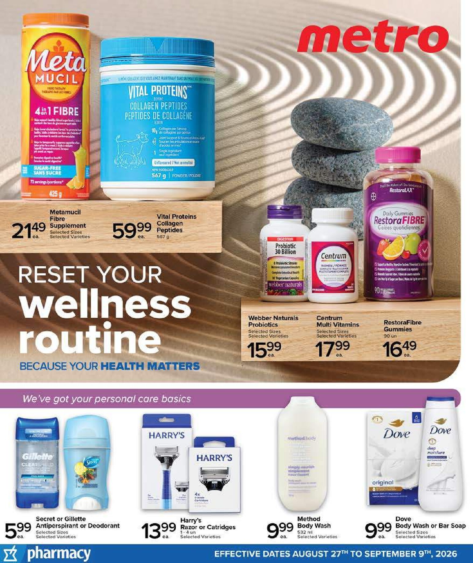 metro - Metro - Pharmacy Digital Specialty Flyer Valid from 2026-08-27 to 2026-09-09