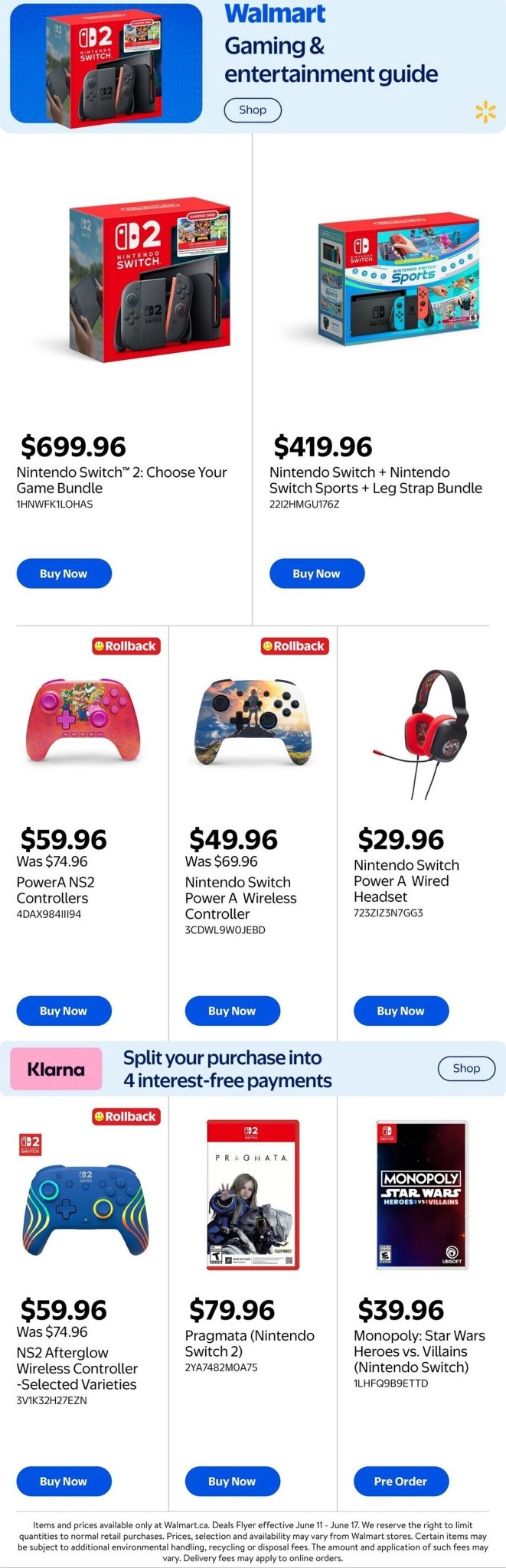 walmart - Walmart - Gaming Guide Flyer Valid from 2026-06-11 to 2026-06-24 - page: 1