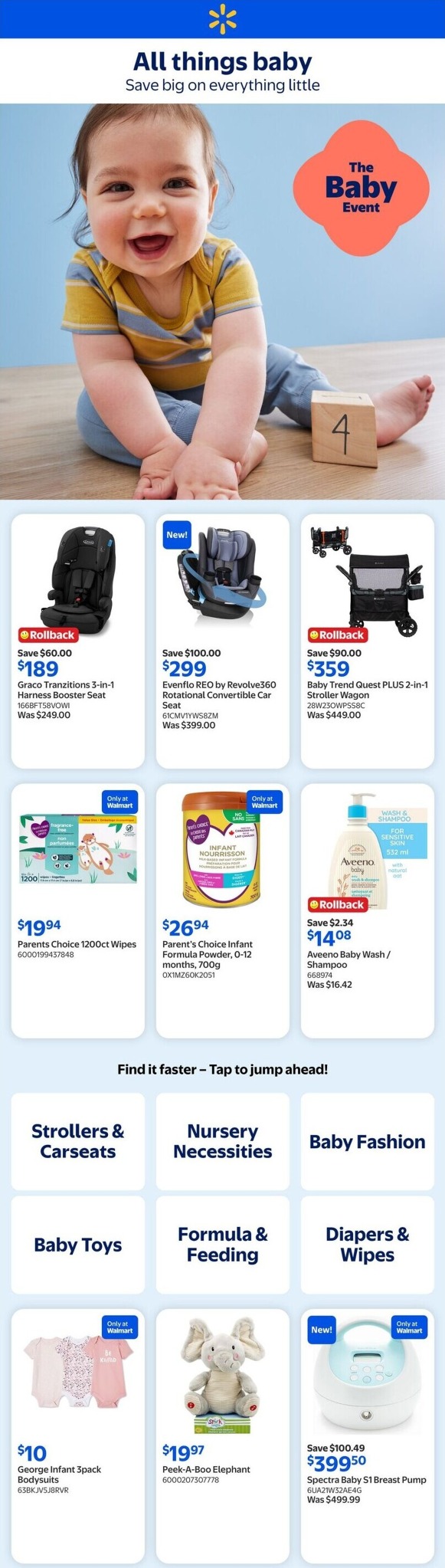 walmart - Walmart - The Baby Event Flyer Valid from 2026-06-25 to 2026-07-01