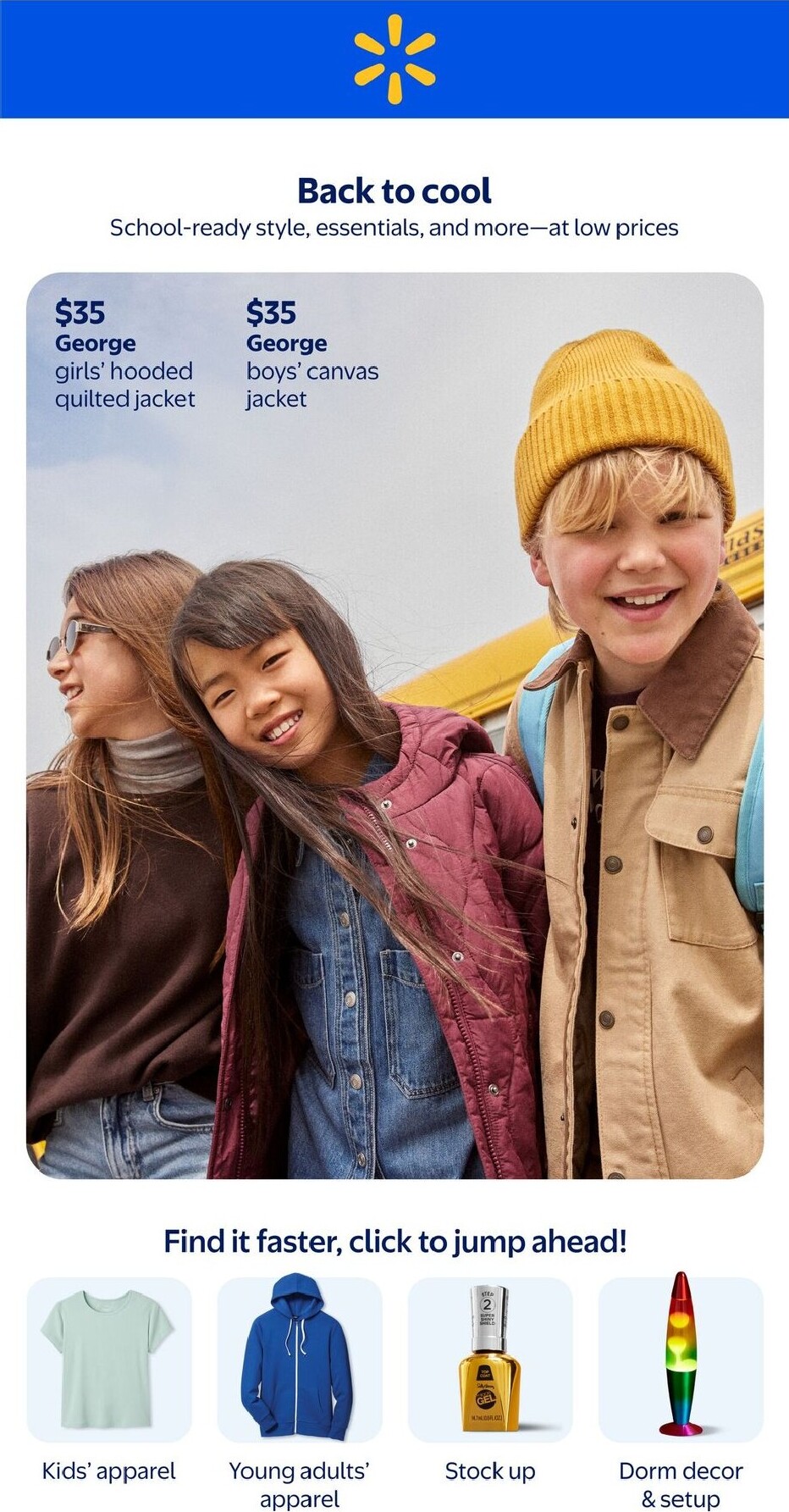 walmart - New Walmart - Back to School in Style Flyer for This Week – 2026-07-30 to 2026-09-16