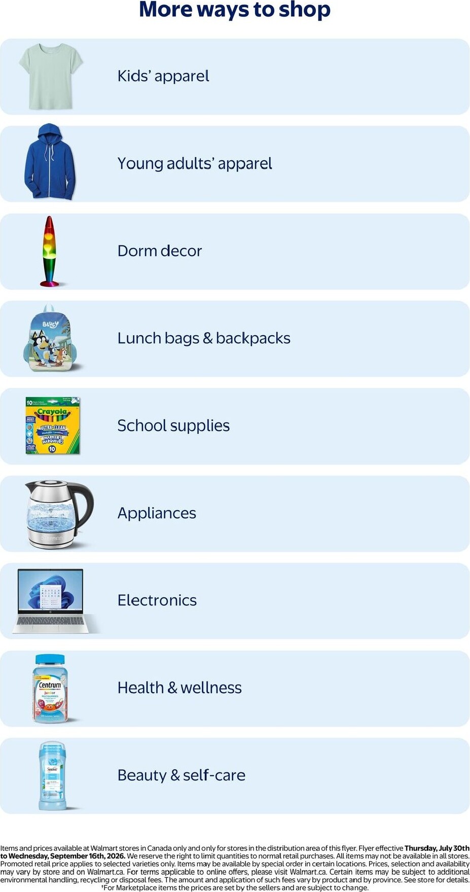 walmart - New Walmart - Back to School in Style Flyer for This Week – 2026-07-30 to 2026-09-16 - page: 22