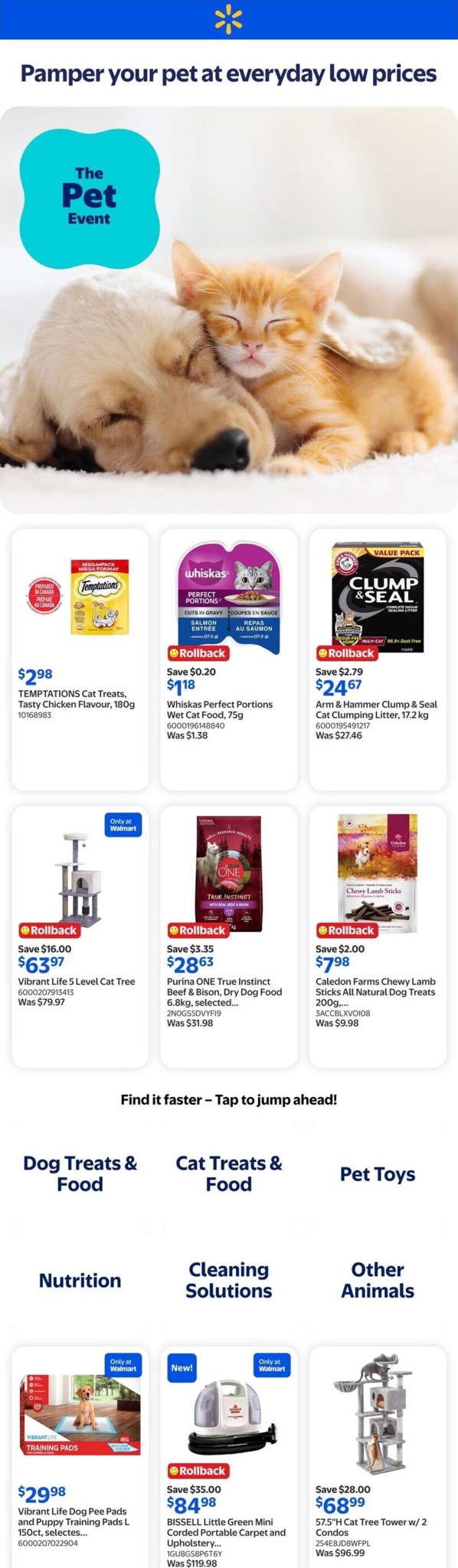 walmart - Walmart - The Pet Event Flyer Valid from 2026-08-27 to 2026-09-02