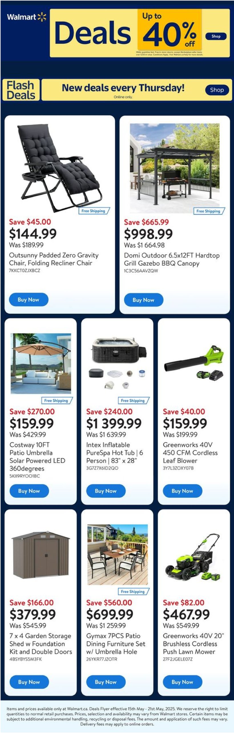 walmart - Walmart - Deals flyer valid from 05-15 - 05-21