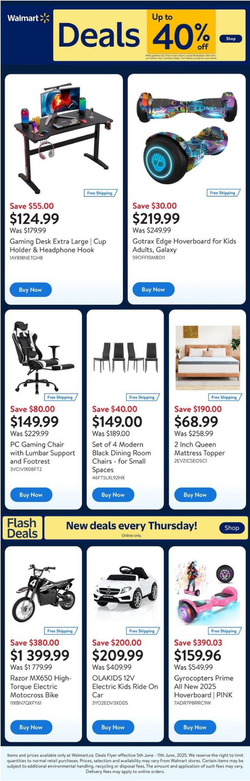 walmart - Walmart - Deals flyer valid from 06-05 - 06-11