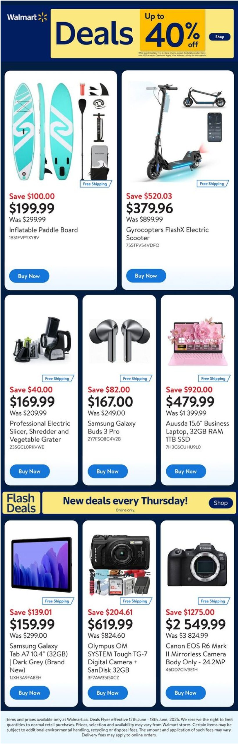 walmart - Walmart - Deals flyer valid from 06-12 - 06-18 - page: 1