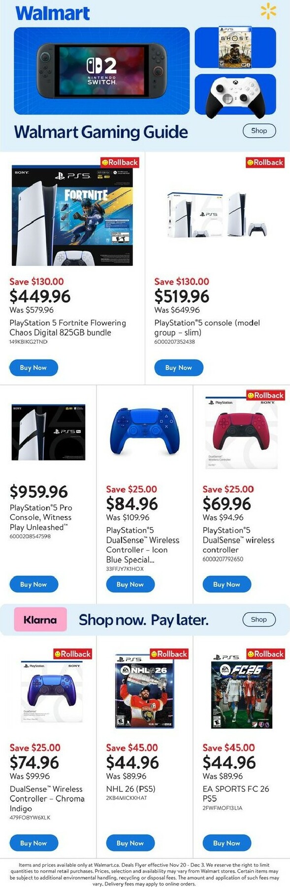 walmart - Walmart - Gaming Guide Flyer Valid From 11-20 to 12-03