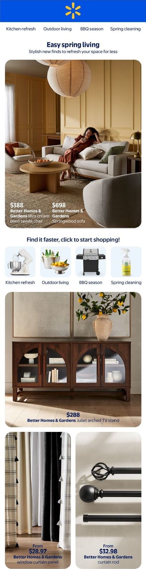 walmart - Walmart - Spring Home Flyer Valid From 2026-04-02 to 2026-04-29
