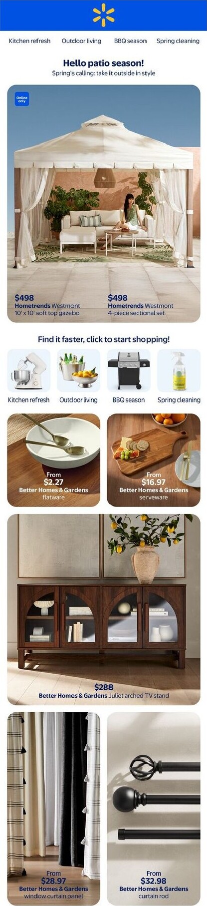 walmart - Walmart - Spring Home Flyer Valid from 2026-04-02 to 2026-04-29