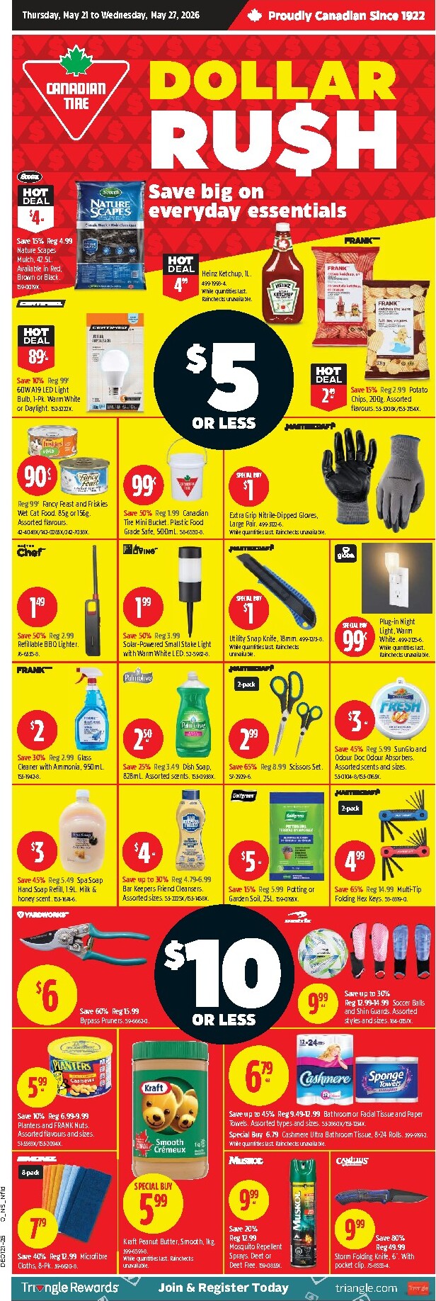 canadian-tire - New Canadian Tire - Dollar Rush Flyer for This Week – 2026-05-21 to 2026-05-27