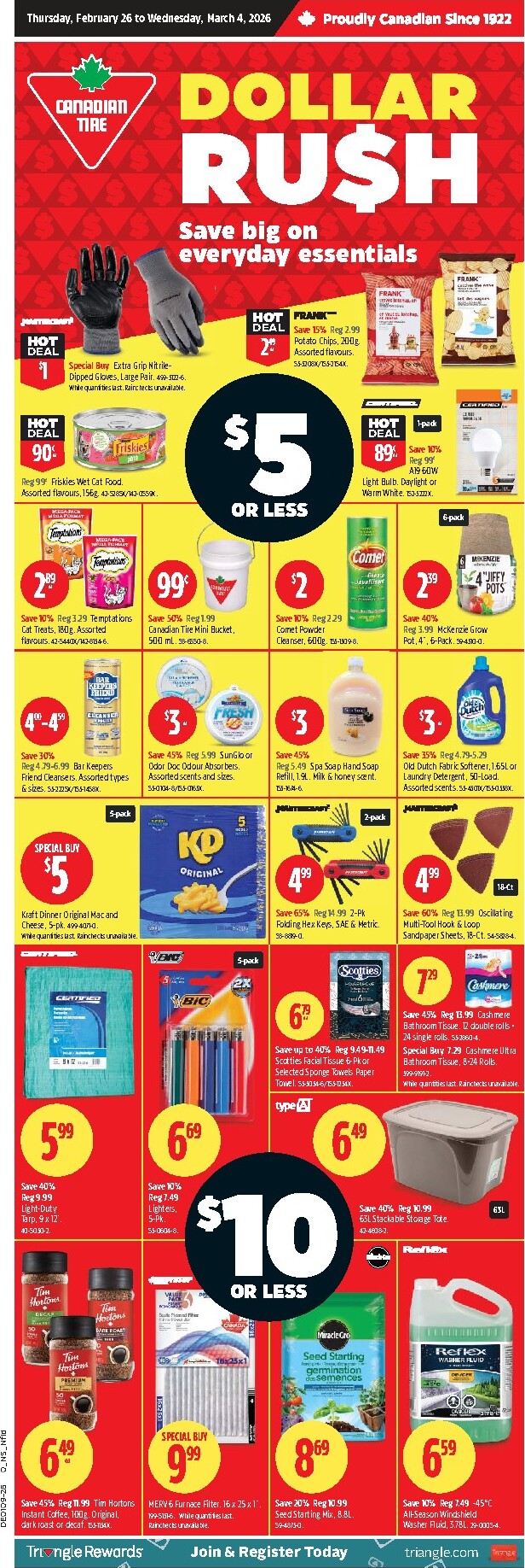canadian-tire - Canadian Tire - Dollar Rush Flyer Valid From 2026-02-26 to 2026-03-04
