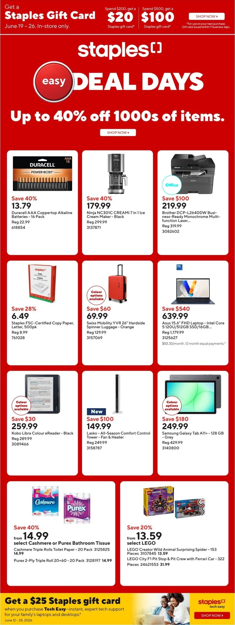 staples - Staples Flyer Valid from 2026-06-19 to 2026-06-26 - page: 1