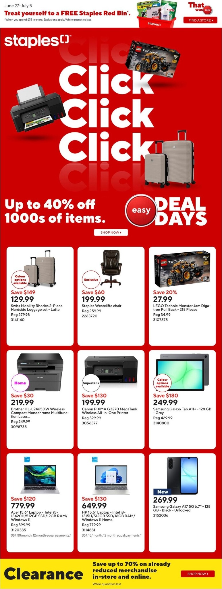 staples - Staples Flyer Valid from 2026-06-26 to 2026-07-02 - page: 2
