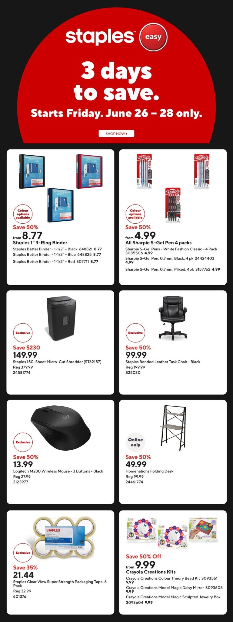 staples - Staples Flyer Valid from 2026-06-26 to 2026-07-02