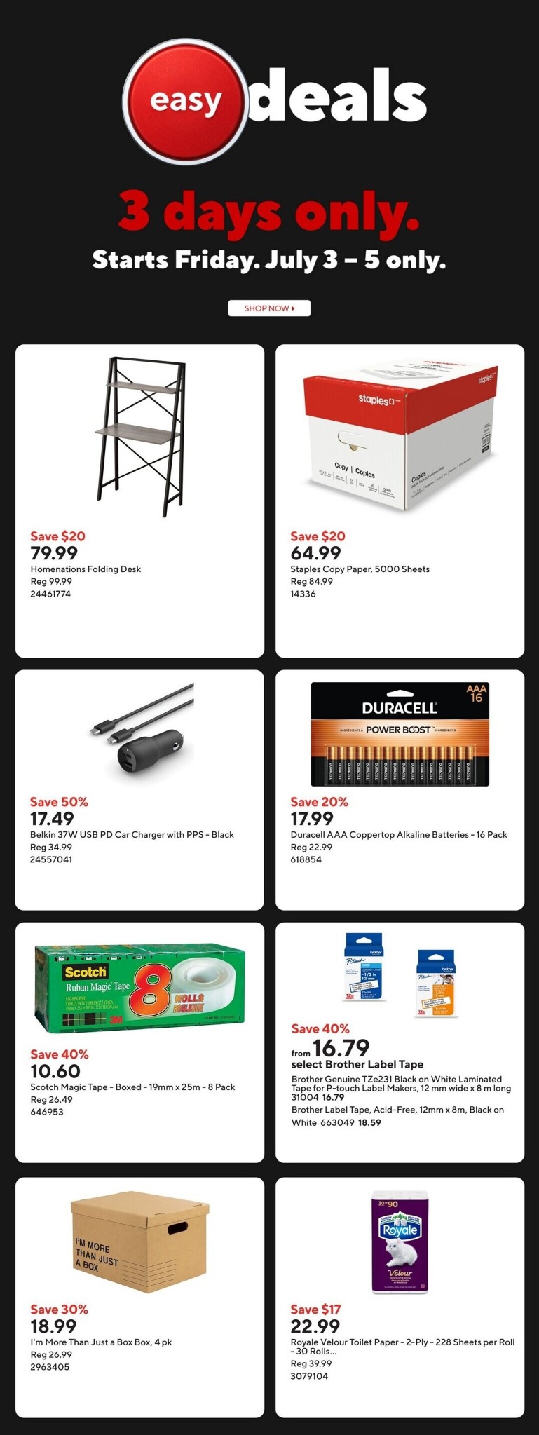 staples - Staples Flyer Valid from 2026-07-03 to 2026-07-10 - page: 19