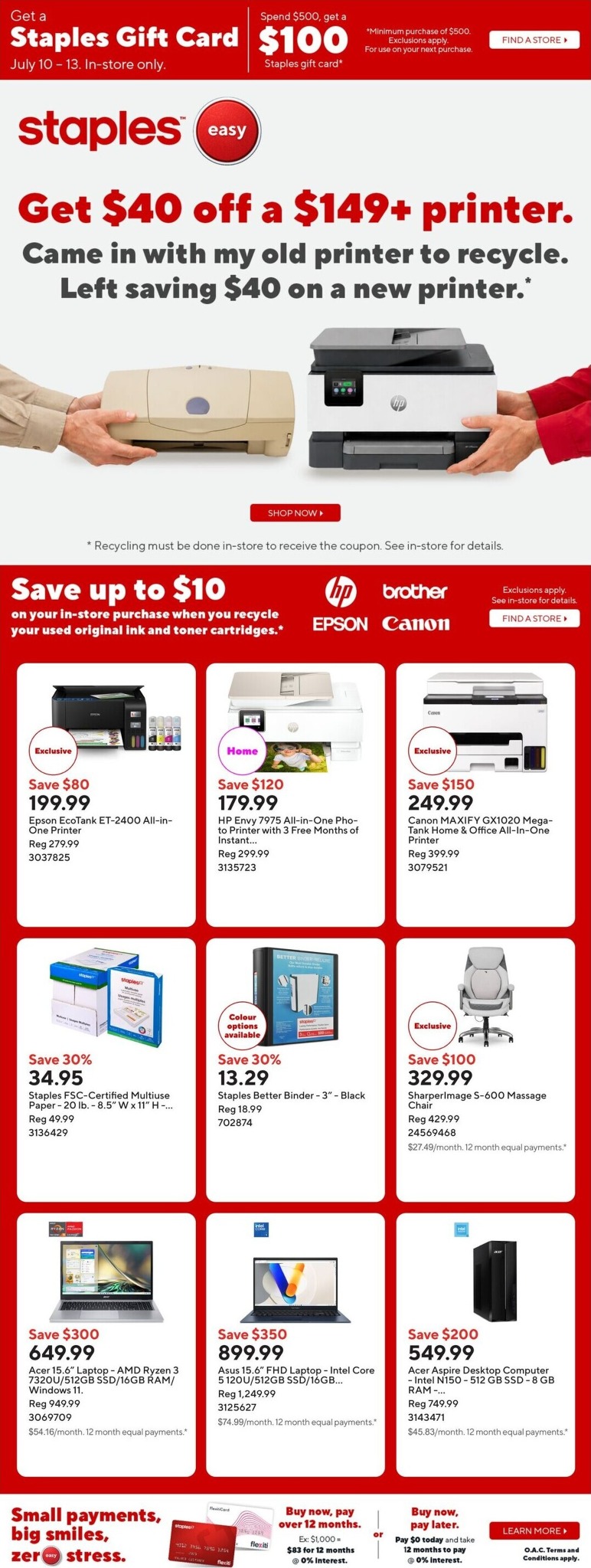 staples - Staples Flyer Valid from 2026-07-10 to 2026-07-16