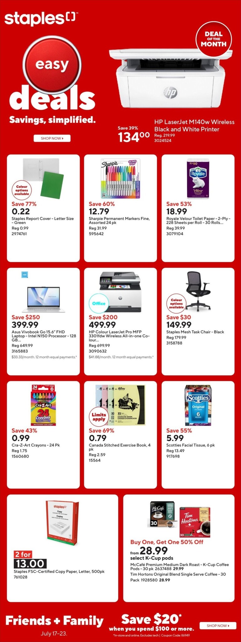 staples - Staples Flyer Valid from 2026-07-17 to 2026-07-23