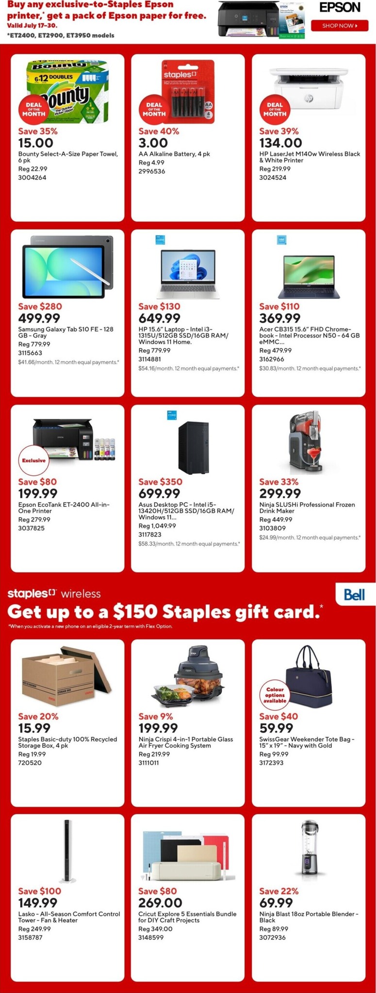 staples - Staples Flyer Valid from 2026-07-17 to 2026-07-23 - page: 2