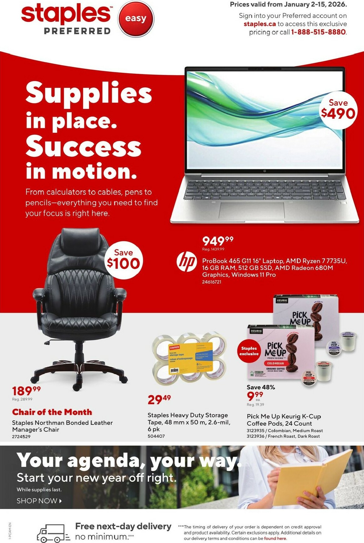 staples - Staples - Business Flyer Valid From 01-02 to 01-15