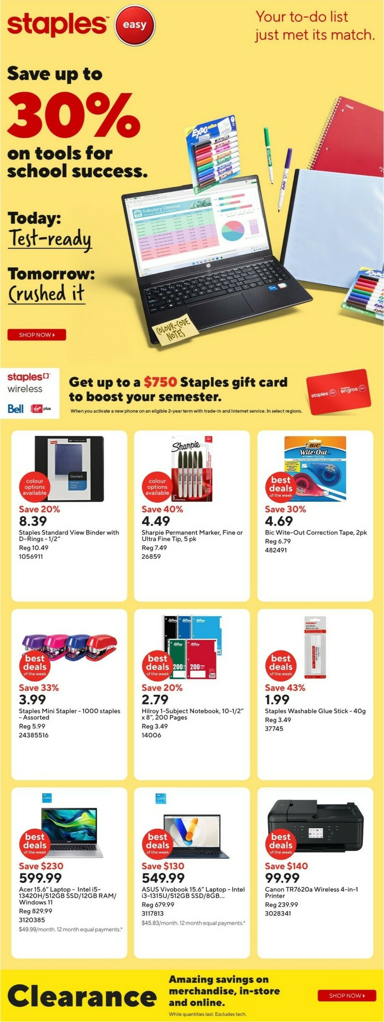staples - Staples Flyer Valid From 01-09 to 01-15