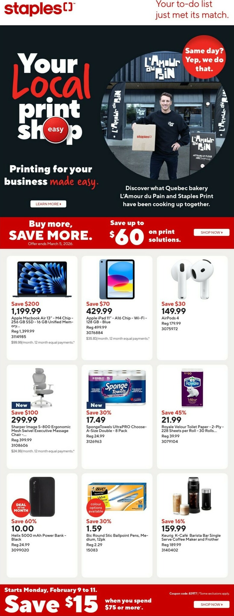 staples - Staples Flyer Valid From 2026-02-06 to 2026-02-12