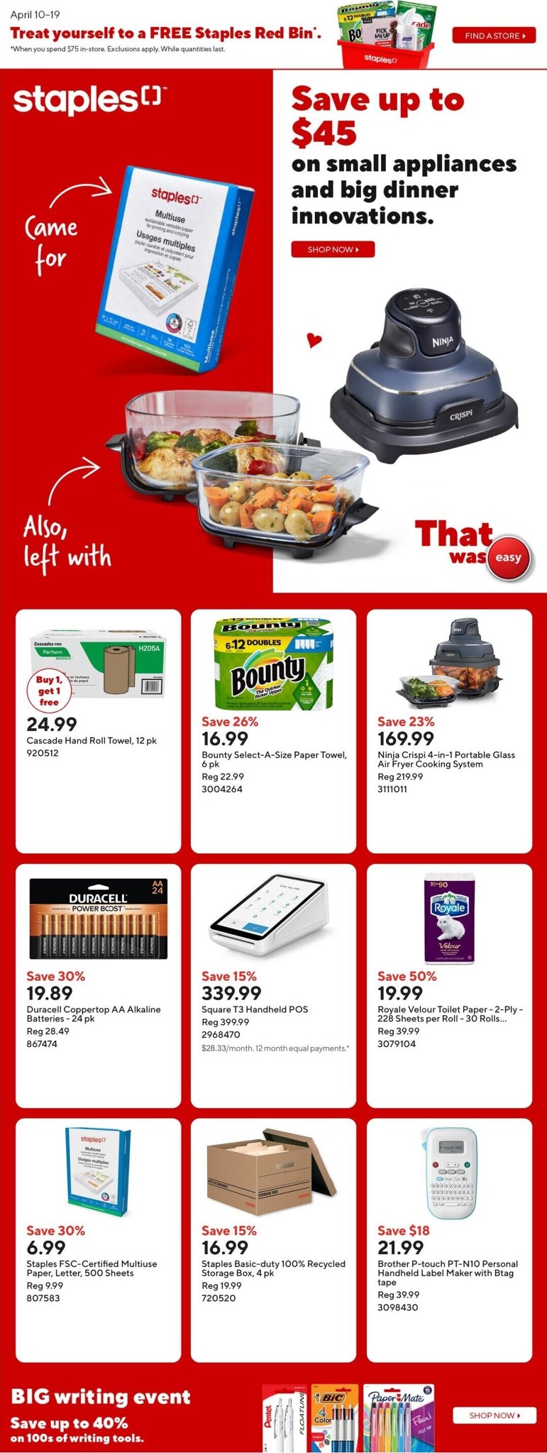 staples - Staples Flyer Valid from 2026-04-10 to 2026-04-16