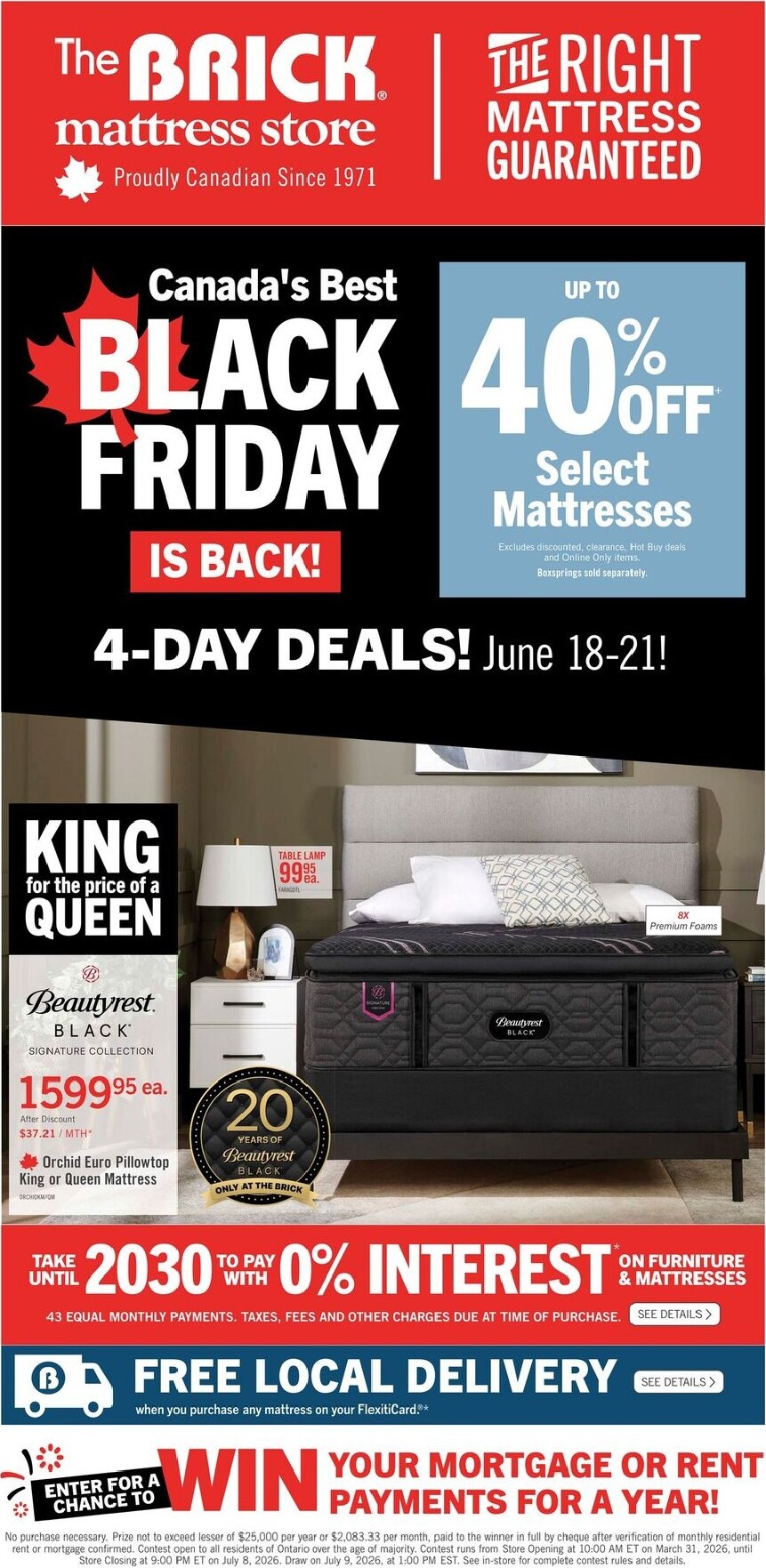 the-brick - The Brick Mattress Store Flyer Valid from 2026-06-18 to 2026-06-21 - page: 2