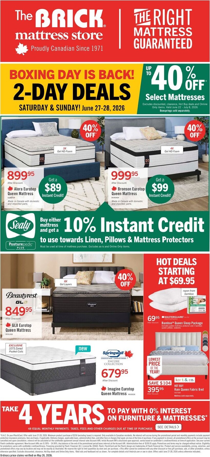 the-brick - The Brick Mattress Store Flyer Valid from 2026-06-22 to 2026-07-08