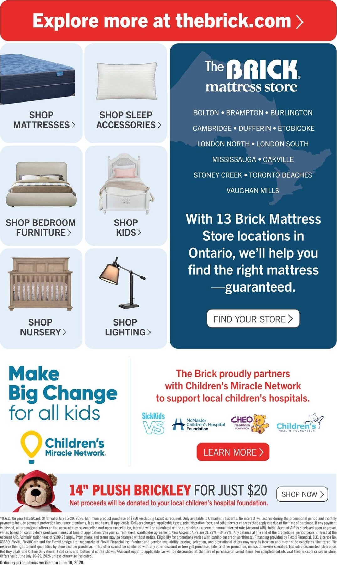the-brick - The Brick Mattress Store Flyer Valid from 2026-07-16 to 2026-07-29 - page: 10