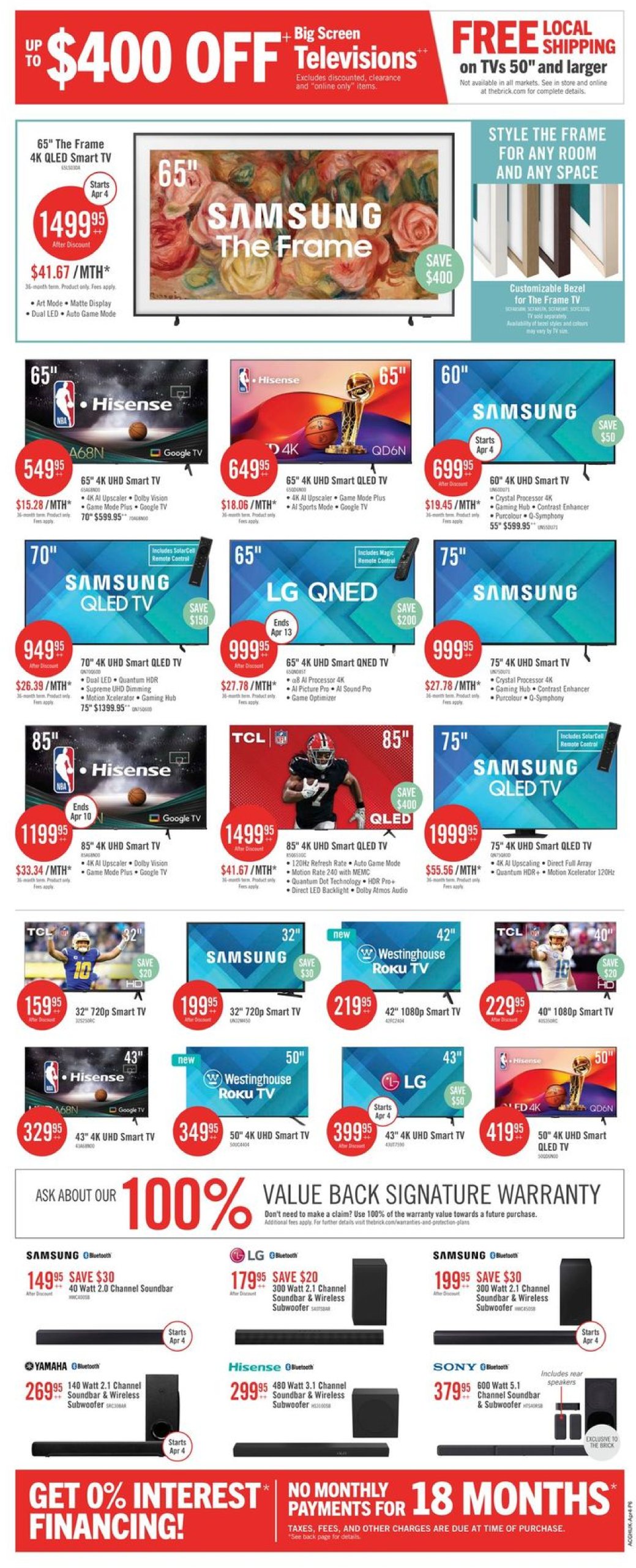 the-brick - The Brick - Can´t-Miss Deals! flyer valid from 04-01 - 04-17 - page: 17