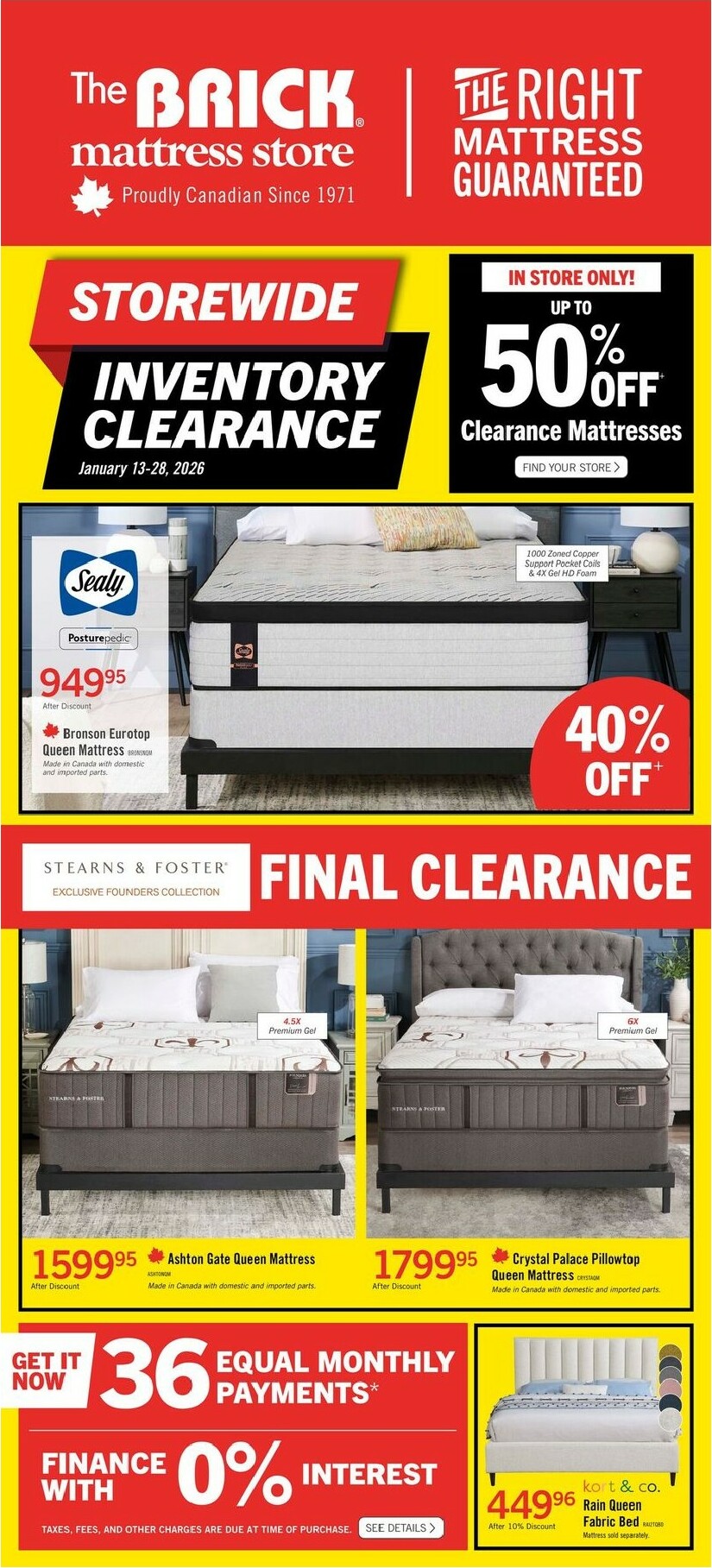 the-brick - The Brick - Mattress Store Flyer Valid From 01-13 to 01-28 - page: 2