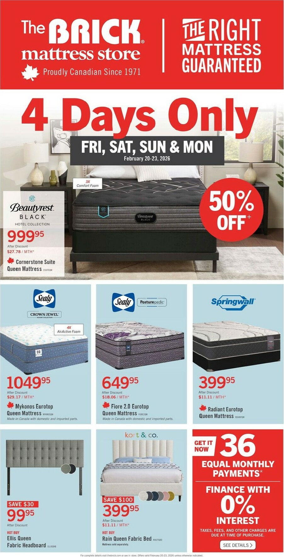 the-brick - The Brick Mattress Store Flyer Valid From 2026-02-18 to 2026-03-05