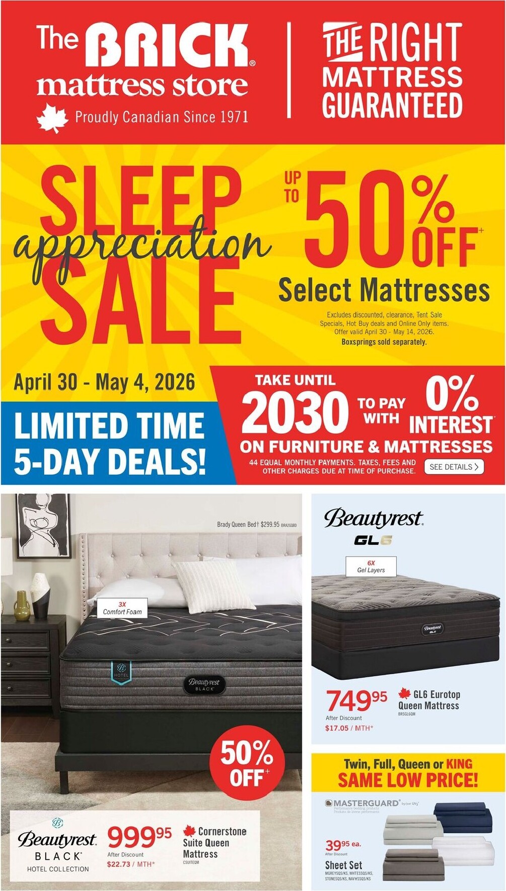 the-brick - The Brick Mattress Store Flyer Valid from 2026-04-30 to 2026-05-14